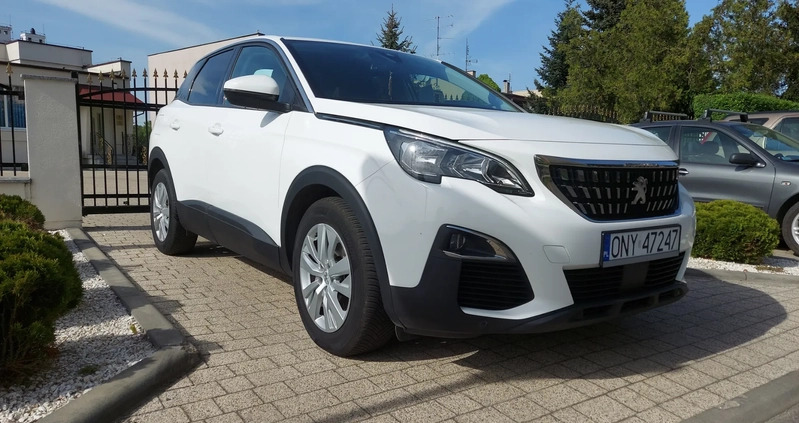 Peugeot 3008 cena 69900 przebieg: 189000, rok produkcji 2017 z Nysa małe 466